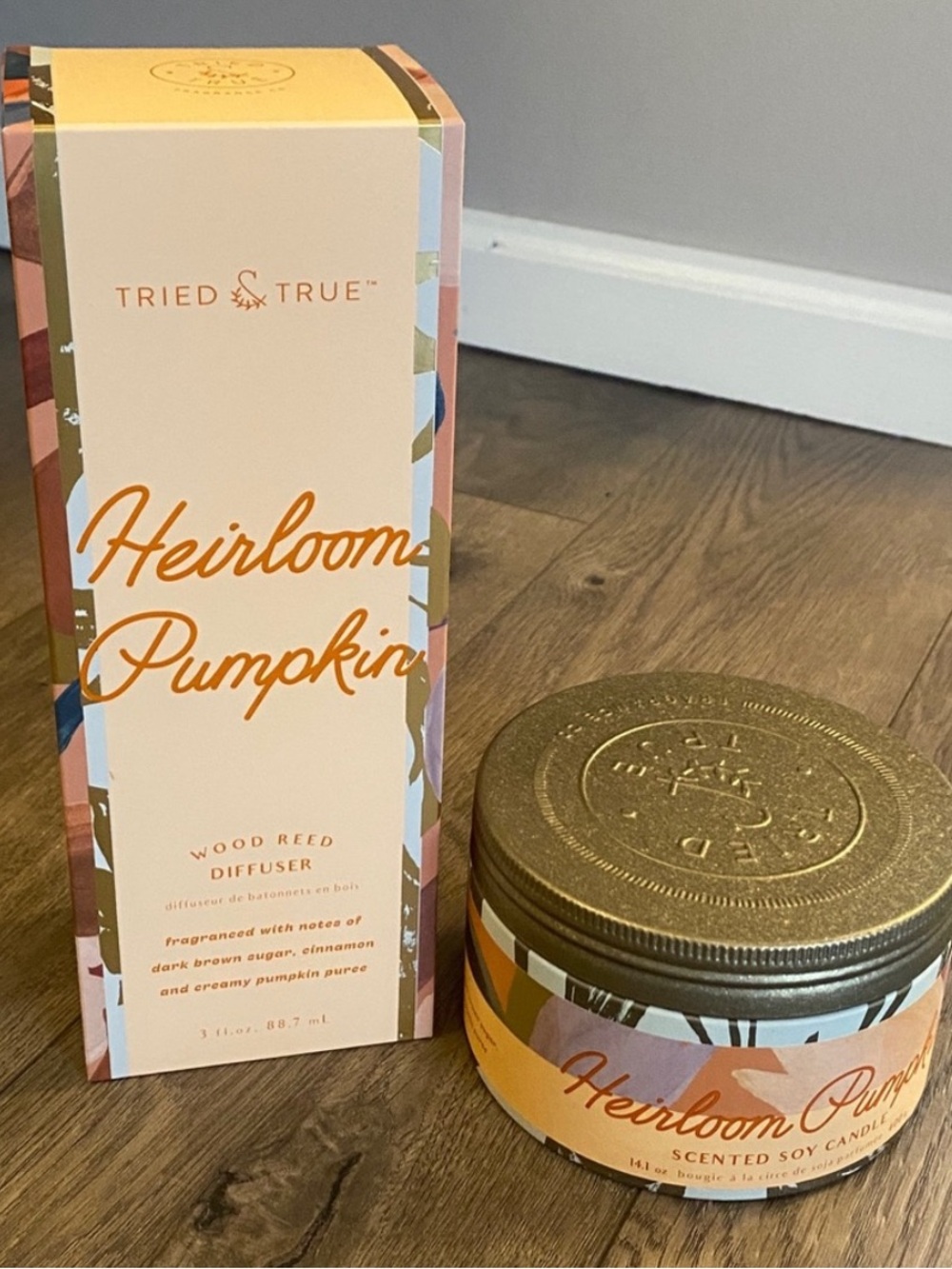 ILLUME Tried & True Heirloom Pumpkin Wood Reed Diffuser & Large 3wick
Candle Tin